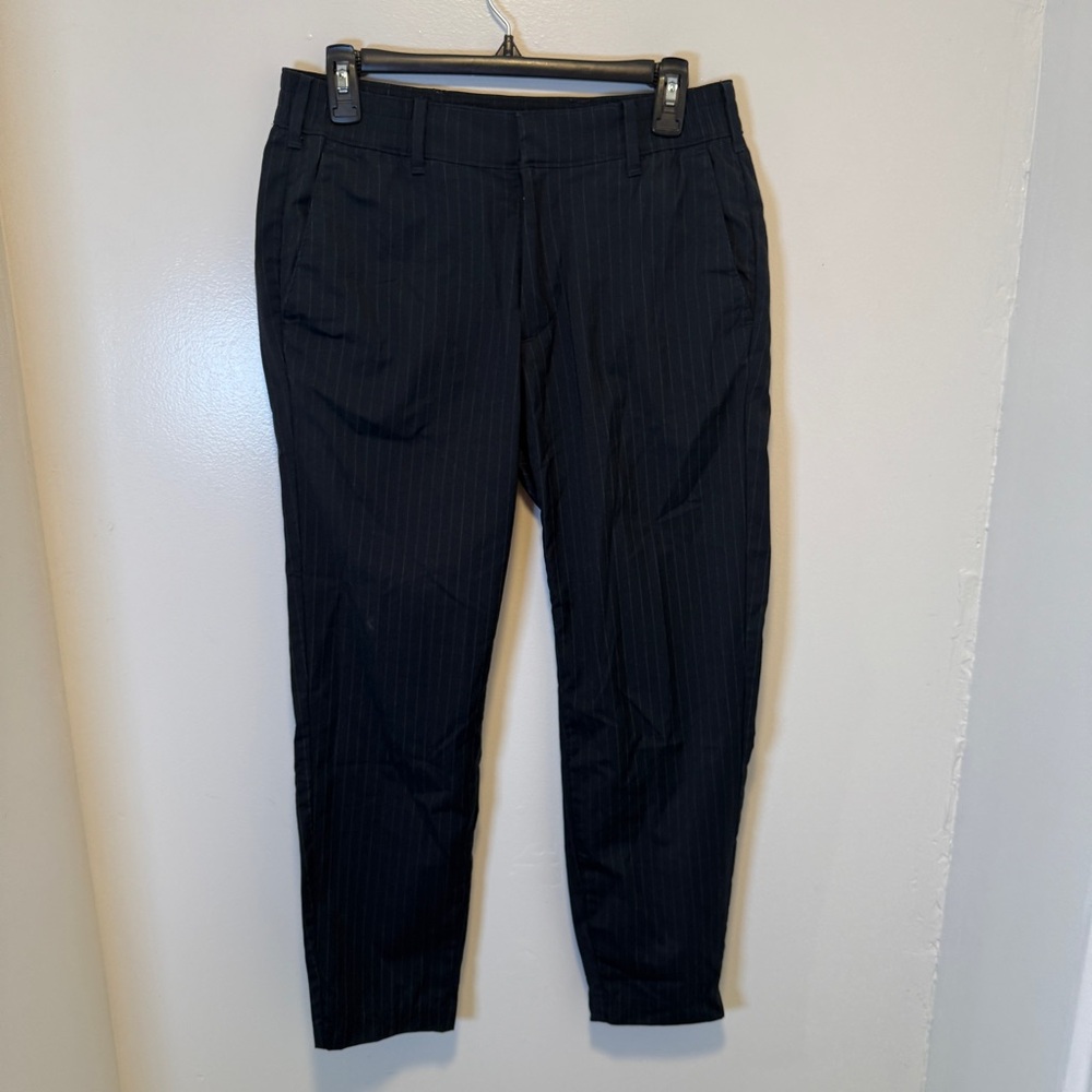Abercrombie and fitch pinstripe‎ stretch pants blue size small
